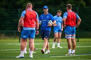 31 July 2024; Assistant coach Tyler Bleyendaal during a Leinster rugby training session at UCD in Dublin. Photo by Ramsey Cardy/Sportsfile