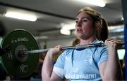 30 July 2024; Aoife Moore during Leinster rugby women's season launch at Energia Park in Dublin. Photo by Shauna Clinton/Sportsfile
