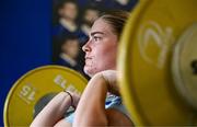 30 July 2024; Cara Martin during Leinster rugby women's season launch at Energia Park in Dublin. Photo by Shauna Clinton/Sportsfile