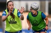 30 July 2024; Clodagh Dunne during Leinster rugby women's season launch at Energia Park in Dublin. Photo by Shauna Clinton/Sportsfile