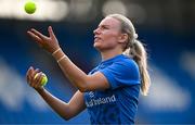 30 July 2024; Emma Tilly during Leinster rugby women's season launch at Energia Park in Dublin. Photo by Shauna Clinton/Sportsfile
