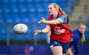 30 July 2024; Ciara Faulkner during Leinster rugby women's season launch at Energia Park in Dublin. Photo by Shauna Clinton/Sportsfile