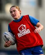 30 July 2024; Jane Neill during Leinster rugby women's season launch at Energia Park in Dublin. Photo by Shauna Clinton/Sportsfile
