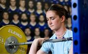 30 July 2024; Ellie O'Sullivan during Leinster rugby women's season launch at Energia Park in Dublin. Photo by Shauna Clinton/Sportsfile