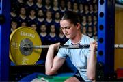 30 July 2024; Ellie O'Sullivan during Leinster rugby women's season launch at Energia Park in Dublin. Photo by Shauna Clinton/Sportsfile