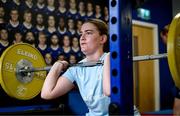 30 July 2024; Cara Martin during Leinster rugby women's season launch at Energia Park in Dublin. Photo by Shauna Clinton/Sportsfile