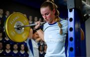 30 July 2024; Ciara Faulkner during Leinster rugby women's season launch at Energia Park in Dublin. Photo by Shauna Clinton/Sportsfile