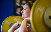 30 July 2024; Cara Martin during Leinster rugby women's season launch at Energia Park in Dublin. Photo by Shauna Clinton/Sportsfile