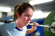 30 July 2024; Leah Kearney during Leinster rugby women's season launch at Energia Park in Dublin. Photo by Shauna Clinton/Sportsfile