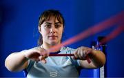 30 July 2024; Julia O'Connor during Leinster rugby women's season launch at Energia Park in Dublin. Photo by Shauna Clinton/Sportsfile