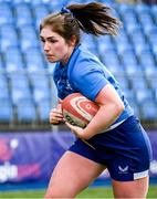 30 July 2024; Aoife Moore during Leinster rugby women's season launch at Energia Park in Dublin. Photo by Shauna Clinton/Sportsfile