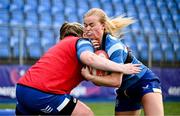 30 July 2024; Erin McConnell during Leinster rugby women's season launch at Energia Park in Dublin. Photo by Shauna Clinton/Sportsfile