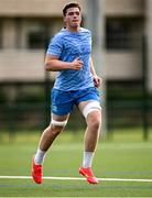 31 July 2024; Diarmuid Mangan during a Leinster rugby training session at UCD in Dublin. Photo by Ramsey Cardy/Sportsfile