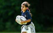 31 July 2024; Mishti White during the Bank of Ireland Leinster Rugby Summer Camp at St Mary's College RFC in Dublin. Photo by Harry Murphy/Sportsfile