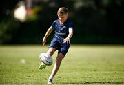 31 July 2024; Participants during the Bank of Ireland Leinster Rugby Summer Camp at St Mary's College RFC in Dublin. Photo by Harry Murphy/Sportsfile