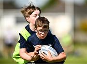 31 July 2024; Leo Shirley during the Bank of Ireland Leinster Rugby Summer Camp at St Mary's College RFC in Dublin. Photo by Harry Murphy/Sportsfile