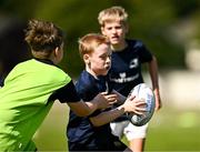 31 July 2024; Tom Brady during the Bank of Ireland Leinster Rugby Summer Camp at St Mary's College RFC in Dublin. Photo by Harry Murphy/Sportsfile