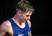 31 July 2024; Jude Gallagher of Team Ireland after his loss to Carlo Paalam of Team Philippines in their men's 57kg preliminary round of 16 bout at the North Paris Arena during the 2024 Paris Summer Olympic Games in Paris, France. Photo by David Fitzgerald/Sportsfile
