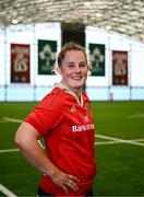 1 August 2024; Enya Breen of Munster during the Vodafone Women's Interprovincial launch at the IRFU High Performance Centre on the Sport Ireland Campus in Dublin. Photo by Shauna Clinton/Sportsfile