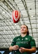 1 August 2024; Méabh Deely of Connacht during the Vodafone Women's Interprovincial launch at the IRFU High Performance Centre on the Sport Ireland Campus in Dublin. Photo by Shauna Clinton/Sportsfile