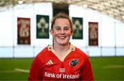 1 August 2024; Enya Breen of Munster during the Vodafone Women's Interprovincial launch at the IRFU High Performance Centre on the Sport Ireland Campus in Dublin. Photo by Shauna Clinton/Sportsfile