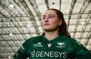 1 August 2024; Méabh Deely of Connacht during the Vodafone Women's Interprovincial launch at the IRFU High Performance Centre on the Sport Ireland Campus in Dublin. Photo by Shauna Clinton/Sportsfile