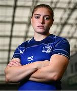 1 August 2024; Katie Whelan of Leinster during the Vodafone Women's Interprovincial launch at the IRFU High Performance Centre on the Sport Ireland Campus in Dublin. Photo by Shauna Clinton/Sportsfile