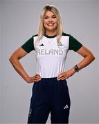 1 August 2024; Team Ireland complete as athletes for Para Equestrian, Para Triathlon and Para Rowing are unveiled at the RDS in Dublin. Paralympics Ireland athletes will compete at Paris 2024 this summer from August 28 - September 8 #TheNextLevel | #Paris2024 | #TeamIreland. Pictured is equestrian Sarah Slattery. Photo by Harry Murphy/Sportsfile