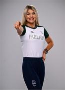 1 August 2024; Team Ireland complete as athletes for Para Equestrian, Para Triathlon and Para Rowing are unveiled at the RDS in Dublin. Paralympics Ireland athletes will compete at Paris 2024 this summer from August 28 - September 8 #TheNextLevel | #Paris2024 | #TeamIreland. Pictured is equestrian Sarah Slattery. Photo by Harry Murphy/Sportsfile