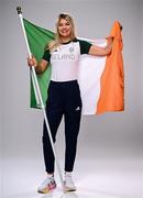 1 August 2024; Team Ireland complete as athletes for Para Equestrian, Para Triathlon and Para Rowing are unveiled at the RDS in Dublin. Paralympics Ireland athletes will compete at Paris 2024 this summer from August 28 - September 8 #TheNextLevel | #Paris2024 | #TeamIreland. Pictured is equestrian Sarah Slattery. Photo by Harry Murphy/Sportsfile
