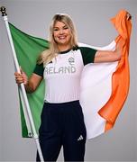 1 August 2024; Team Ireland complete as athletes for Para Equestrian, Para Triathlon and Para Rowing are unveiled at the RDS in Dublin. Paralympics Ireland athletes will compete at Paris 2024 this summer from August 28 - September 8 #TheNextLevel | #Paris2024 | #TeamIreland. Pictured is equestrian Sarah Slattery. Photo by Harry Murphy/Sportsfile
