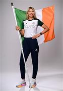 1 August 2024; Team Ireland complete as athletes for Para Equestrian, Para Triathlon and Para Rowing are unveiled at the RDS in Dublin. Paralympics Ireland athletes will compete at Paris 2024 this summer from August 28 - September 8 #TheNextLevel | #Paris2024 | #TeamIreland. Pictured is equestrian Sarah Slattery. Photo by Harry Murphy/Sportsfile