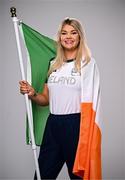 1 August 2024; Team Ireland complete as athletes for Para Equestrian, Para Triathlon and Para Rowing are unveiled at the RDS in Dublin. Paralympics Ireland athletes will compete at Paris 2024 this summer from August 28 - September 8 #TheNextLevel | #Paris2024 | #TeamIreland. Pictured is equestrian Sarah Slattery. Photo by Harry Murphy/Sportsfile
