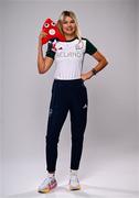 1 August 2024; Team Ireland complete as athletes for Para Equestrian, Para Triathlon and Para Rowing are unveiled at the RDS in Dublin. Paralympics Ireland athletes will compete at Paris 2024 this summer from August 28 - September 8 #TheNextLevel | #Paris2024 | #TeamIreland. Pictured is equestrian Sarah Slattery. Photo by Harry Murphy/Sportsfile