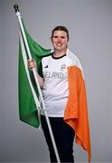 1 August 2024; Team Ireland complete as athletes for Para Equestrian, Para Triathlon and Para Rowing are unveiled at the RDS in Dublin. Paralympics Ireland athletes will compete at Paris 2024 this summer from August 28 - September 8 #TheNextLevel | #Paris2024 | #TeamIreland. Pictured is equestrian Kate Kerr Horan. Photo by Harry Murphy/Sportsfile