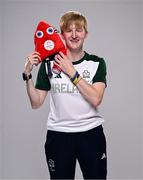 1 August 2024; Team Ireland complete as athletes for Para Equestrian, Para Triathlon and Para Rowing are unveiled at the RDS in Dublin. Paralympics Ireland athletes will compete at Paris 2024 this summer from August 28 - September 8 #TheNextLevel | #Paris2024 | #TeamIreland. Pictured is para-triathlete Chloe MacCombe. Photo by Harry Murphy/Sportsfile