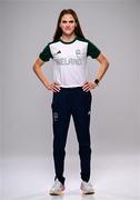 1 August 2024; Team Ireland complete as athletes for Para Equestrian, Para Triathlon and Para Rowing are unveiled at the RDS in Dublin. Paralympics Ireland athletes will compete at Paris 2024 this summer from August 28 - September 8 #TheNextLevel | #Paris2024 | #TeamIreland. Pictured is guide Eimear Nicholls. Photo by Harry Murphy/Sportsfile