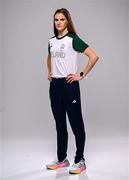 1 August 2024; Team Ireland complete as athletes for Para Equestrian, Para Triathlon and Para Rowing are unveiled at the RDS in Dublin. Paralympics Ireland athletes will compete at Paris 2024 this summer from August 28 - September 8 #TheNextLevel | #Paris2024 | #TeamIreland. Pictured is guide Eimear Nicholls. Photo by Harry Murphy/Sportsfile