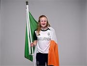 1 August 2024; Team Ireland complete as athletes for Para Equestrian, Para Triathlon and Para Rowing are unveiled at the RDS in Dublin. Paralympics Ireland athletes will compete at Paris 2024 this summer from August 28 - September 8 #TheNextLevel | #Paris2024 | #TeamIreland. Pictured is para-triathlete Judith MacCombe. Photo by Harry Murphy/Sportsfile