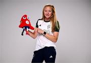1 August 2024; Team Ireland complete as athletes for Para Equestrian, Para Triathlon and Para Rowing are unveiled at the RDS in Dublin. Paralympics Ireland athletes will compete at Paris 2024 this summer from August 28 - September 8 #TheNextLevel | #Paris2024 | #TeamIreland. Pictured is para-triathlete Cassie Cava. Photo by Harry Murphy/Sportsfile