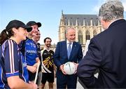 1 August 2024; Tánaiste, Minister for Foreign Affairs and Minister for Defence, Micheál Martin, TD, centre, in attendance at Fesport Festival at the Cháteau de Vincennes during the 2024 Paris Summer Olympic Games in Paris, France. Photo by Sam Barnes/Sportsfile