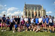 1 August 2024; Tánaiste, Minister for Foreign Affairs and Minister for Defence, Micheál Martin, TD, with attendees at Fesport Festival at the Cháteau de Vincennes during the 2024 Paris Summer Olympic Games in Paris, France. Photo by Sam Barnes/Sportsfile