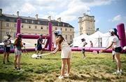 1 August 2024; Naoise Greene of Paris Gaels coaching attendees at Fesport Festival at the Cháteau de Vincennes during the 2024 Paris Summer Olympic Games in Paris, France. Photo by Sam Barnes/Sportsfile