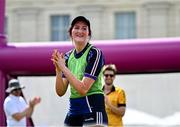 1 August 2024; Action from the GAA showcase at Fesport Festival at the Cháteau de Vincennes during the 2024 Paris Summer Olympic Games in Paris, France. Photo by Sam Barnes/Sportsfile