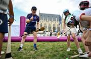 1 August 2024; Naoise Greene of Paris Gaels coaching attendees at Fesport Festival at the Cháteau de Vincennes during the 2024 Paris Summer Olympic Games in Paris, France. Photo by Sam Barnes/Sportsfile