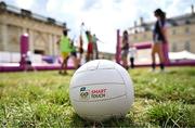 1 August 2024; A general view of a gaelic football at the GAA showcase at the Fesport Festival at the Cháteau de Vincennes during the 2024 Paris Summer Olympic Games in Paris, France. Photo by Sam Barnes/Sportsfile