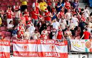 1 August 2024; St Patrick's Athletic supporters before the UEFA Conference League second qualifying round second leg match between FC Vaduz and St Patrick's Athletic at Rheinpark Stadion in Vaduz, Liechtenstein. Photo by Vedran Galijas/Sportsfile