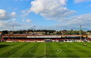 1 August 2024; A general view inside the grounds before the UEFA Conference League second qualifying round second leg match between Shelbourne and FC Zurich at Tolka Park in Dublin. Photo by Thomas Flinkow/Sportsfile