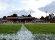 1 August 2024; A general view of the grounds before the UEFA Conference League second qualifying round second leg match between Shelbourne and FC Zurich at Tolka Park in Dublin. Photo by Thomas Flinkow/Sportsfile