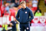 1 August 2024; Shelbourne manager Damien Duff before the UEFA Conference League second qualifying round second leg match between Shelbourne and FC Zurich at Tolka Park in Dublin. Photo by Harry Murphy/Sportsfile